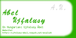 abel ujfalusy business card